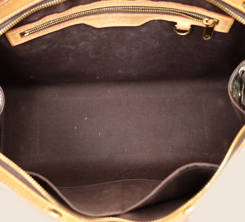 Louis Vuitton Amarante Monogram Vernis Brea MM Bag