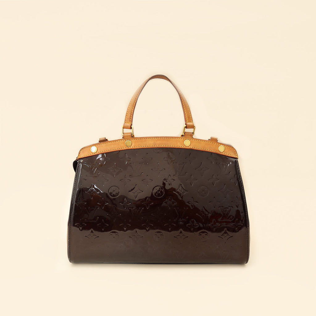 Louis Vuitton Amarante Monogram Vernis Brea MM Bag