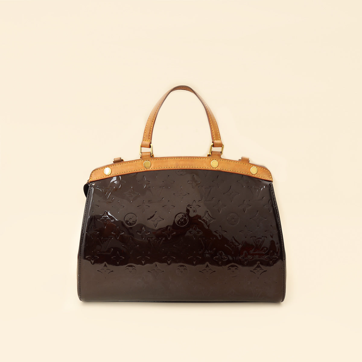 Louis Vuitton Amarante Monogram Vernis Brea MM Bag