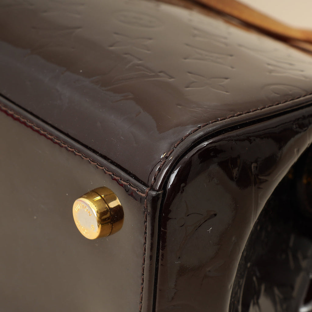 Louis Vuitton Amarante Monogram Vernis Brea MM Bag