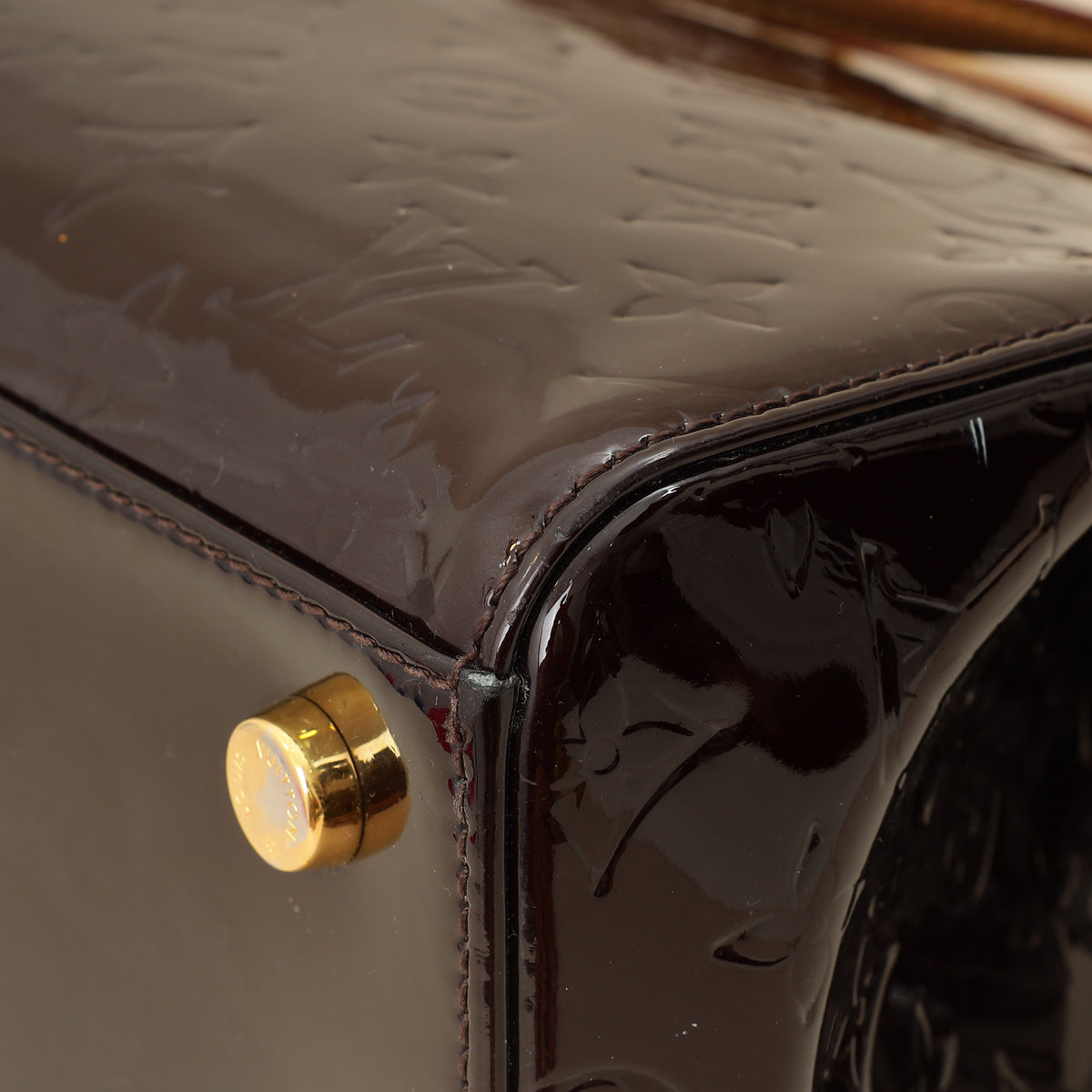 Louis Vuitton Amarante Monogram Vernis Brea MM Bag