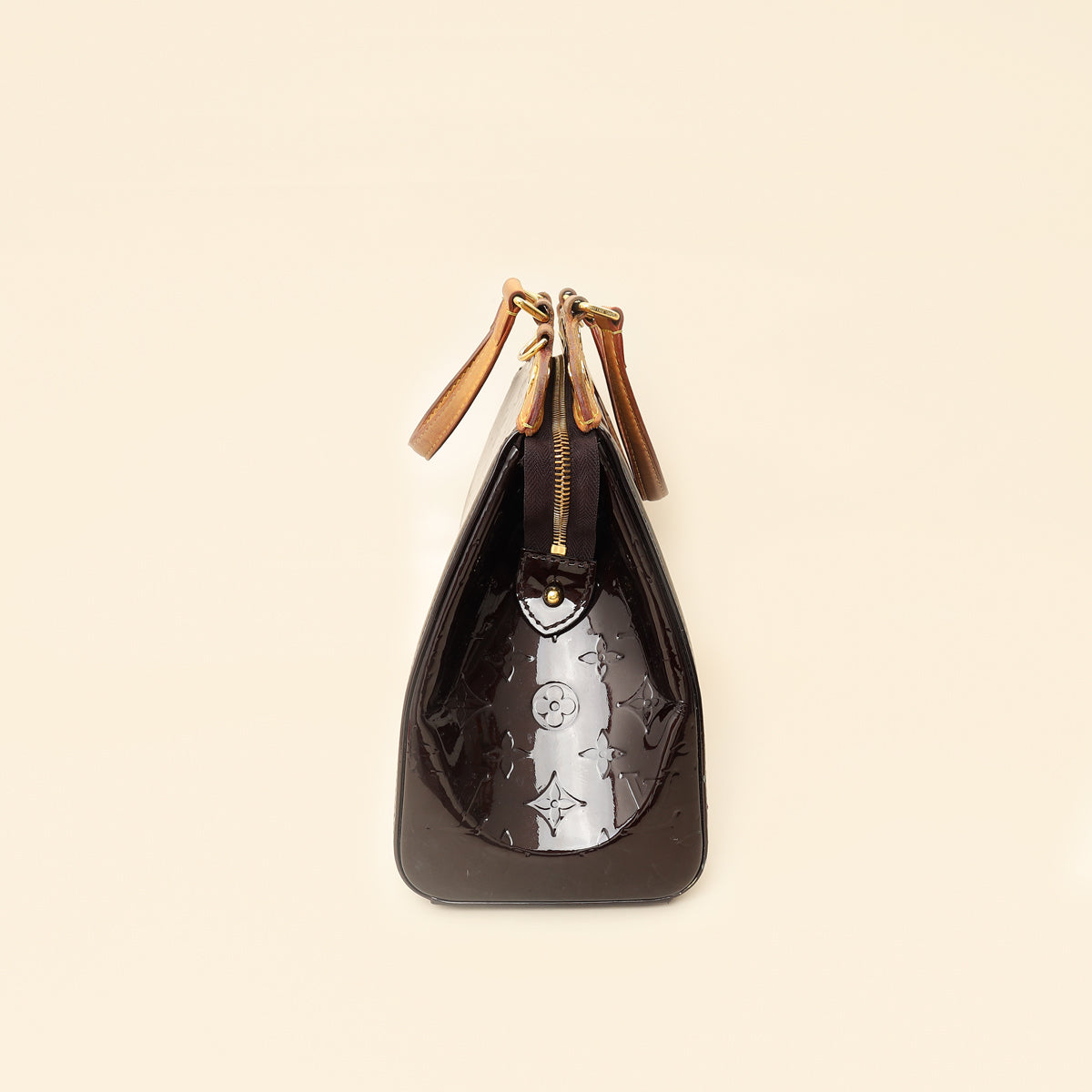 Louis Vuitton Amarante Monogram Vernis Brea MM Bag