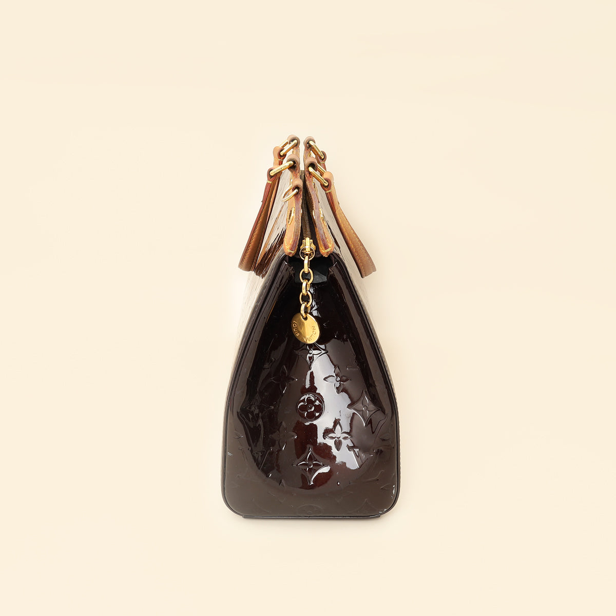 Louis Vuitton Amarante Monogram Vernis Brea MM Bag
