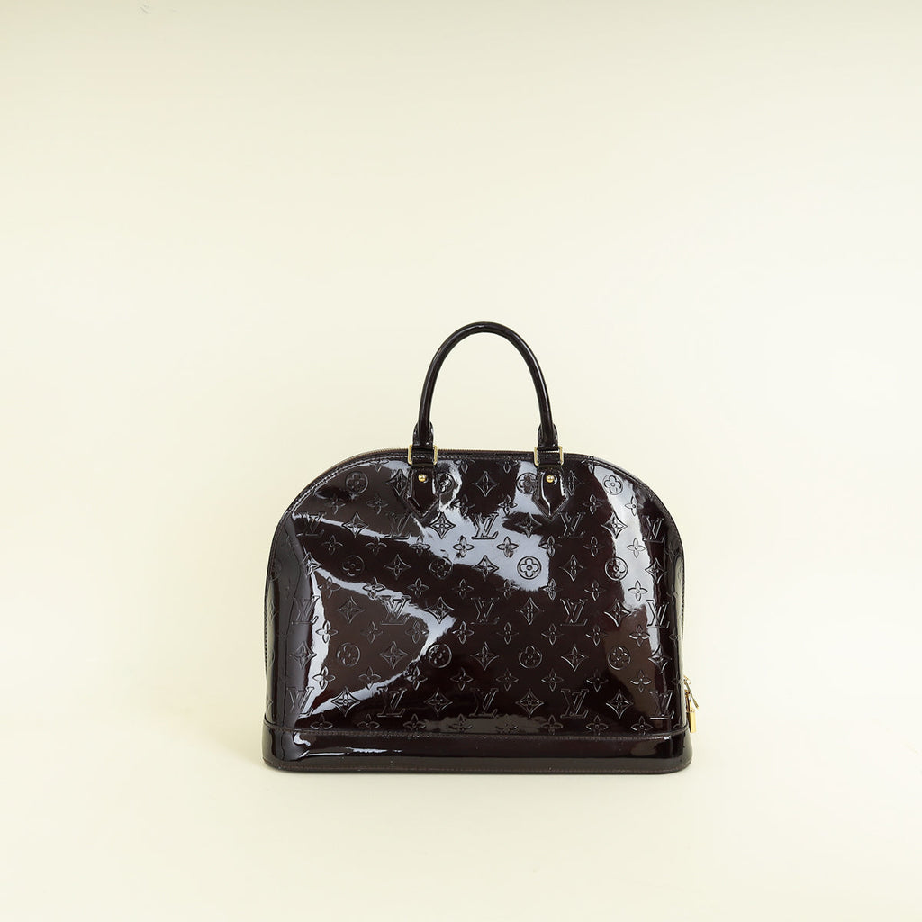 Louis Vuitton Amarante Monogram Vernis Alma GM Bag