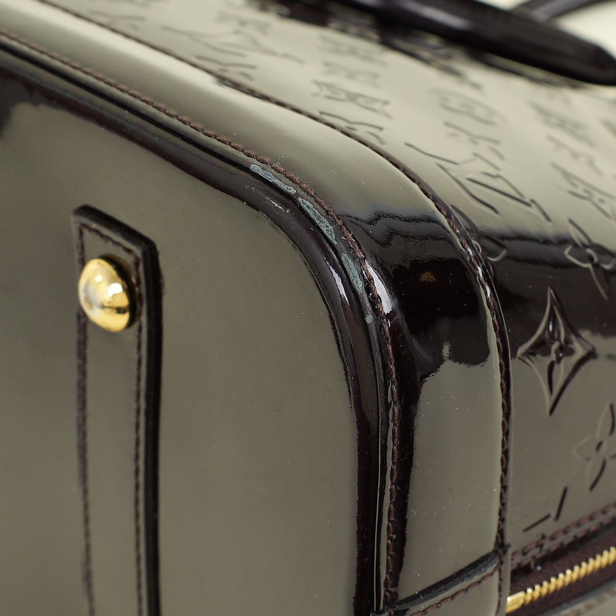 Louis Vuitton Amarante Monogram Vernis Alma GM Bag