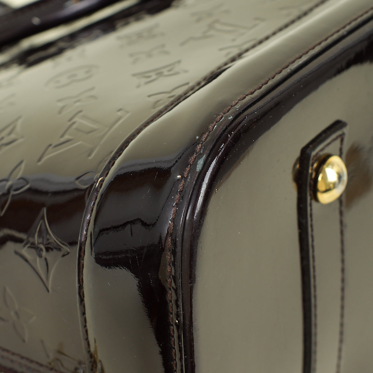 Louis Vuitton Amarante Monogram Vernis Alma GM Bag