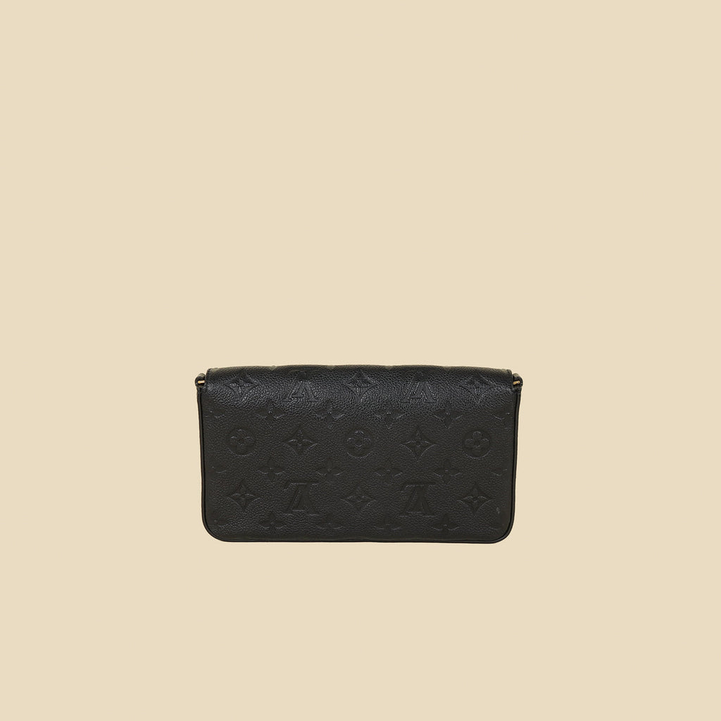 Louis Vuitton Black Monogram Pochette Félicie Bag