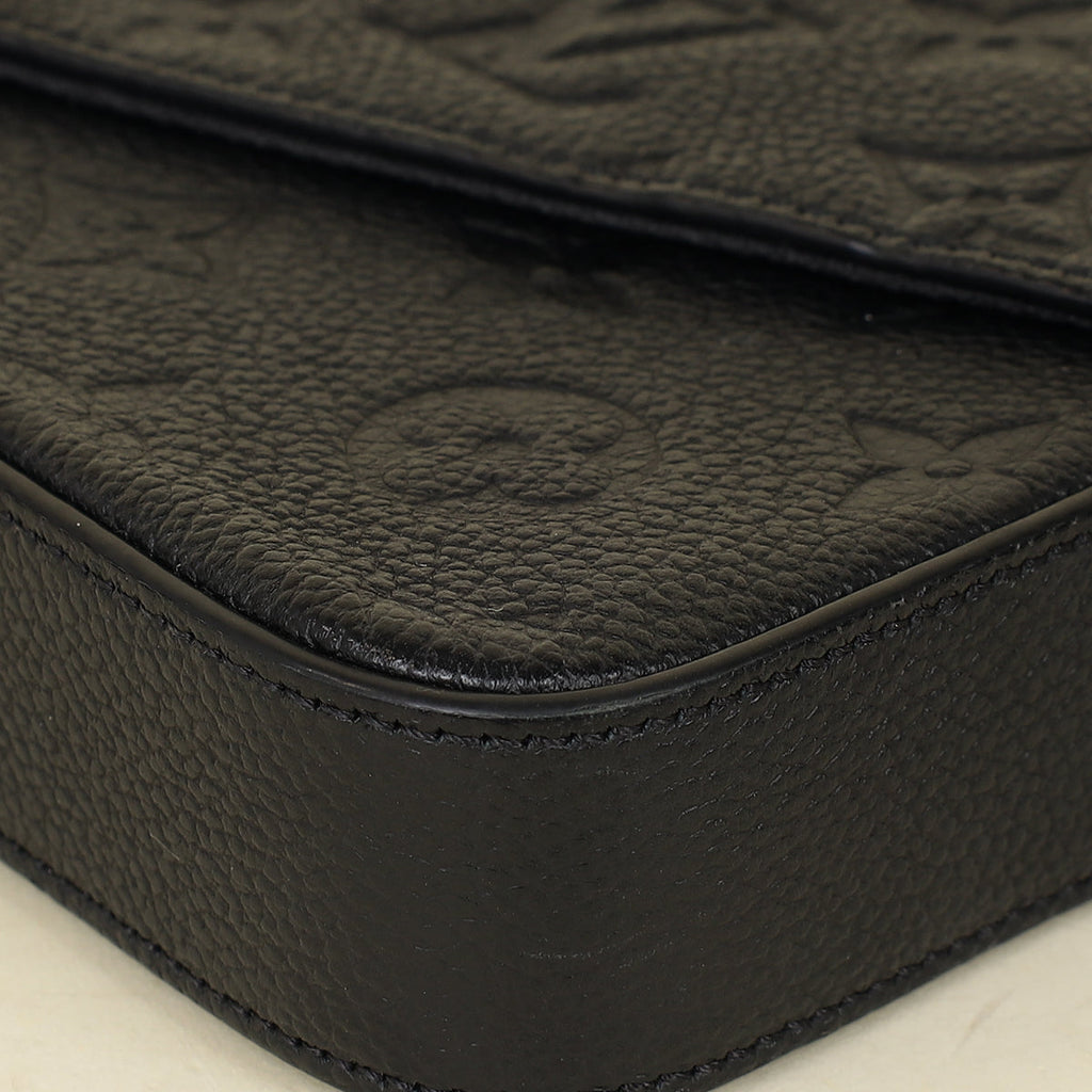 Louis Vuitton Black Monogram Pochette Félicie Bag