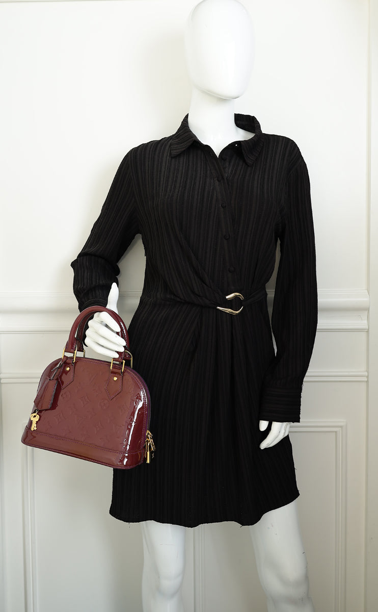 Louis Vuitton Amethyste Monogram Vernis Alma BB Bag