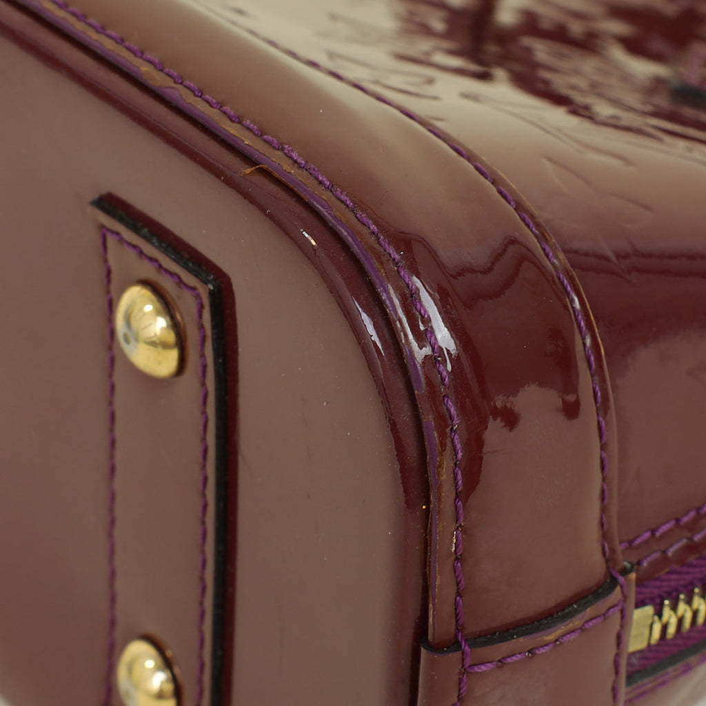 Louis Vuitton Amethyste Monogram Vernis Alma BB Bag