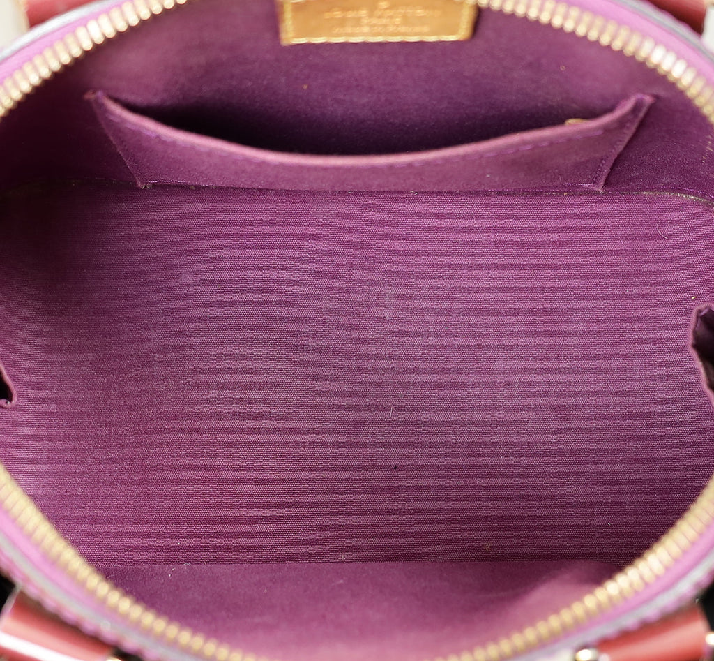 Louis Vuitton Amethyste Monogram Vernis Alma BB Bag