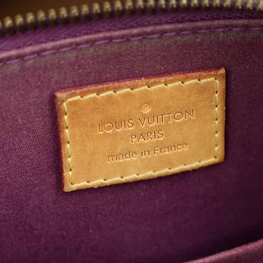 Louis Vuitton Amethyste Monogram Vernis Alma BB Bag