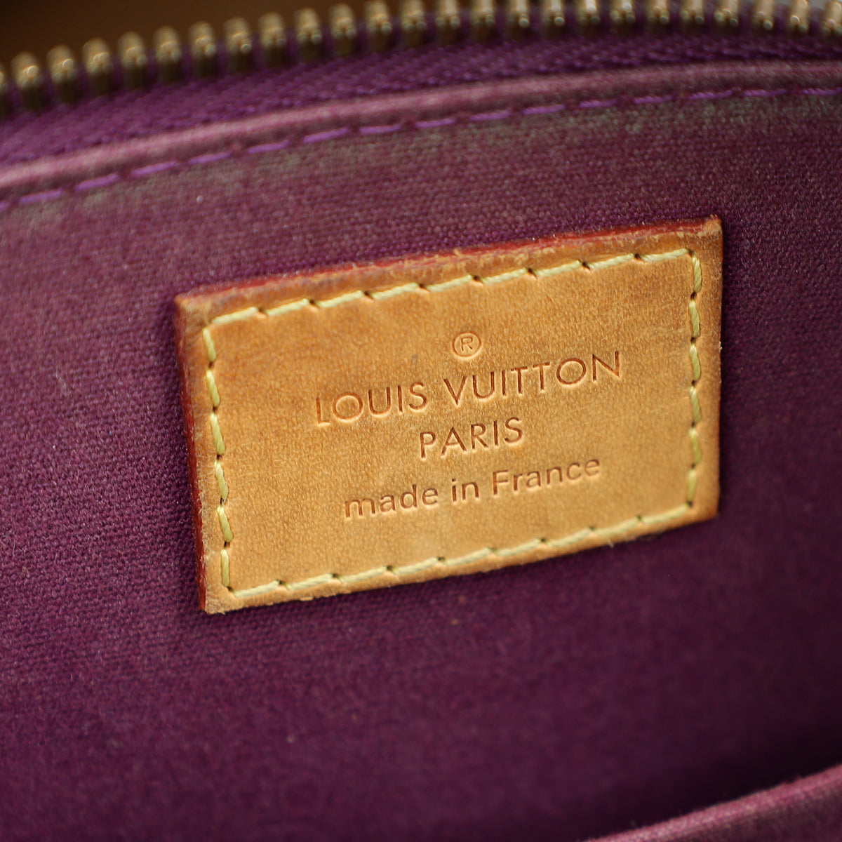 Louis Vuitton Amethyste Monogram Vernis Alma BB Bag
