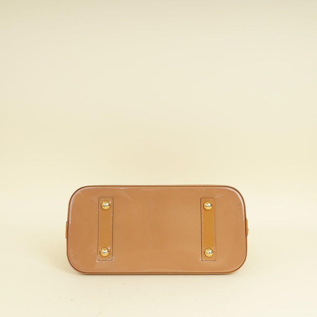 Louis Vuitton Noisette Monogram Vernis Alma PM Bag