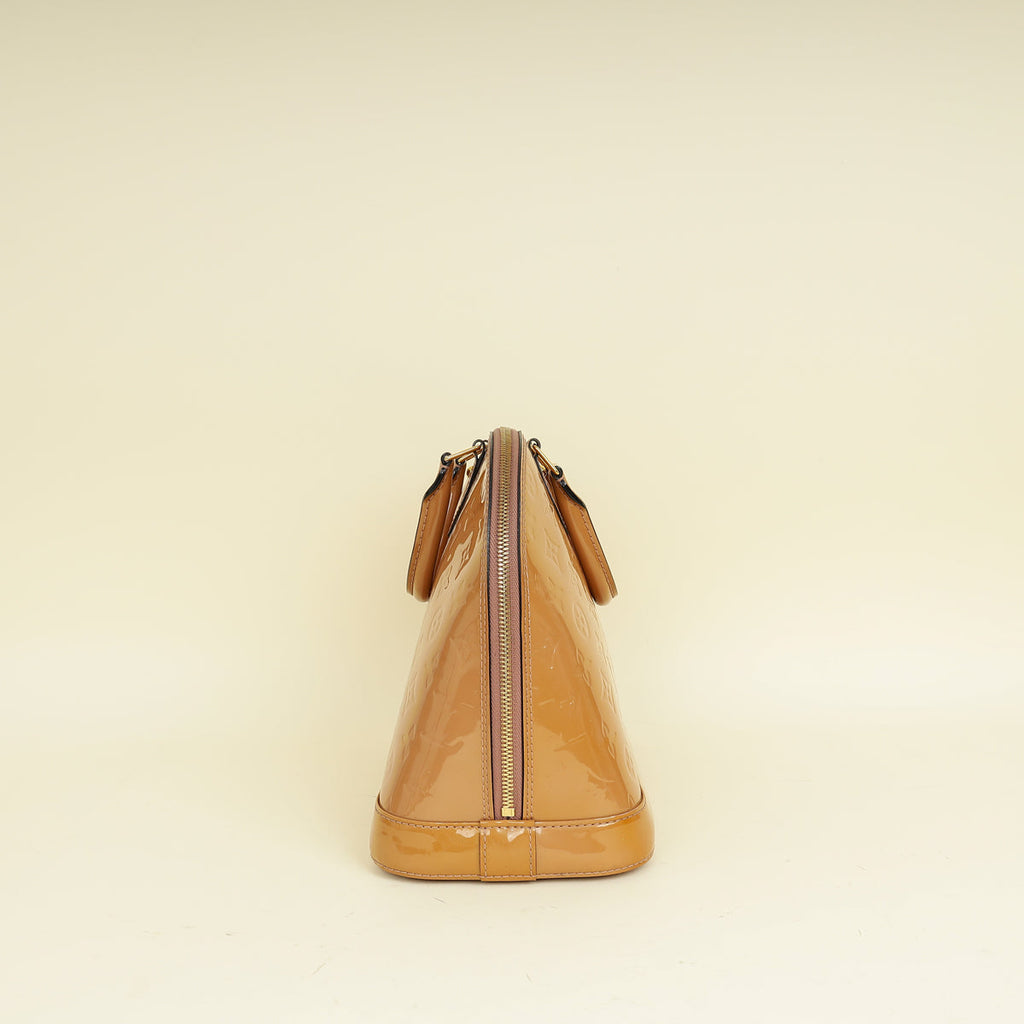 Louis Vuitton Noisette Monogram Vernis Alma PM Bag