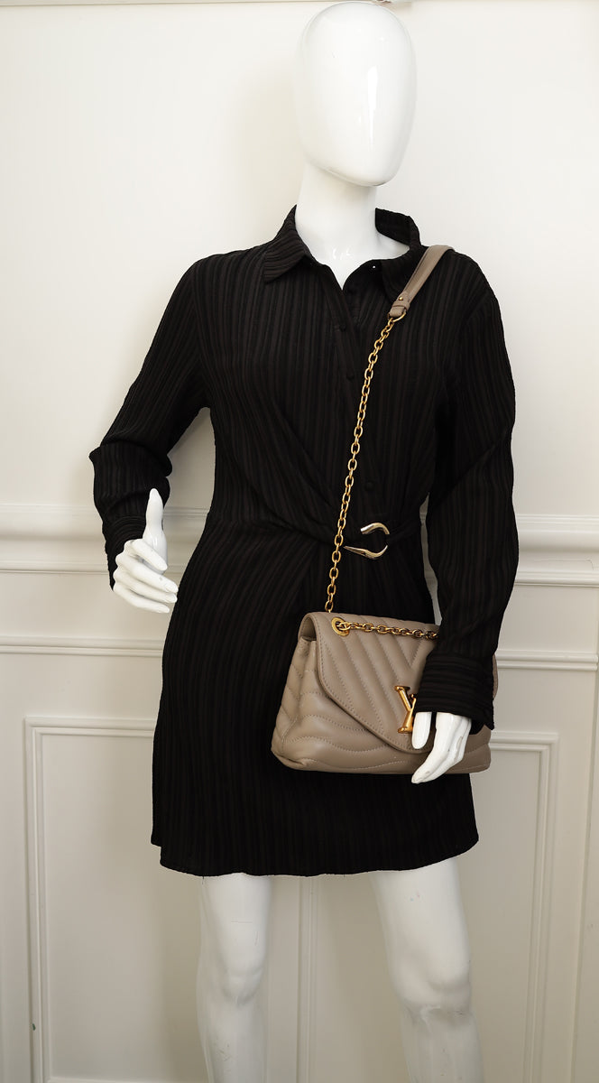 Louis Vuitton Taupe New Waves Flap Chain Bag
