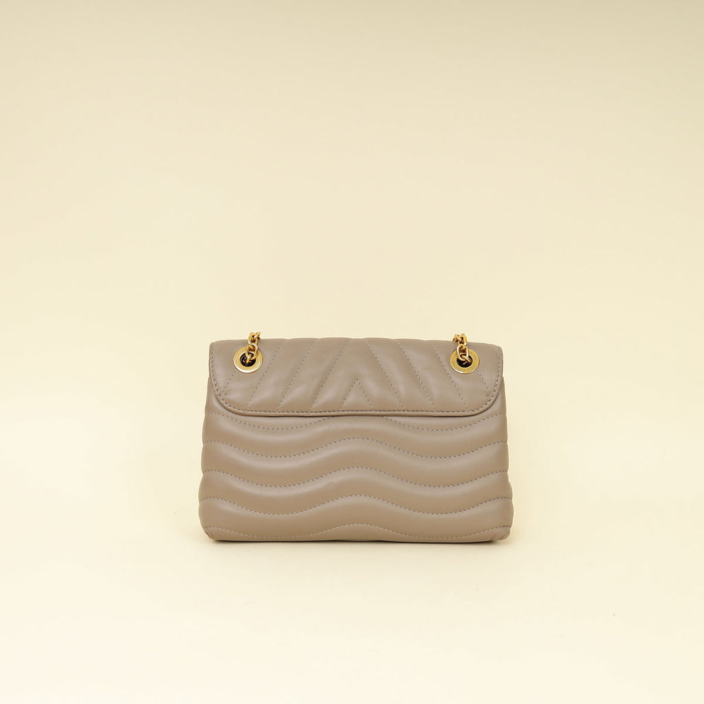 Louis Vuitton Taupe New Waves Flap Chain Bag