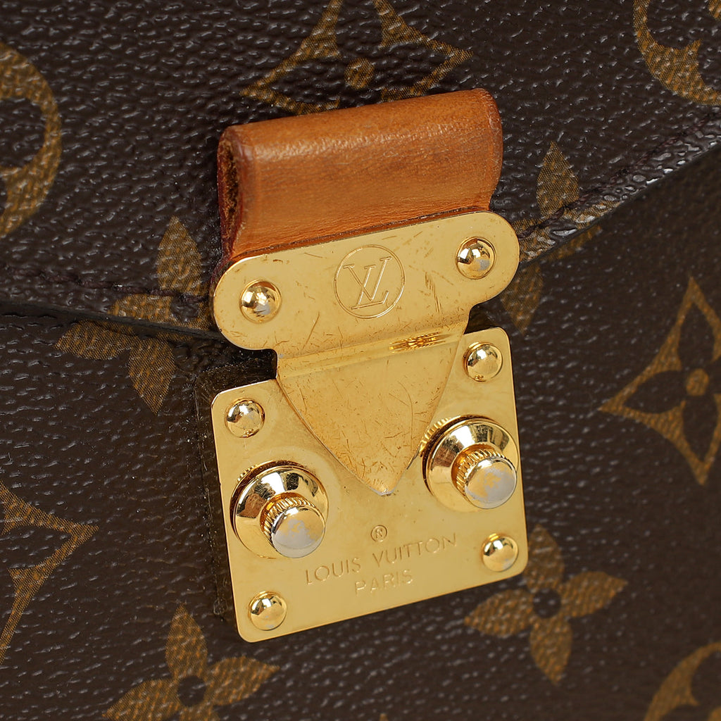 Louis Vuitton Brown Monogram Pochette Metis Bag