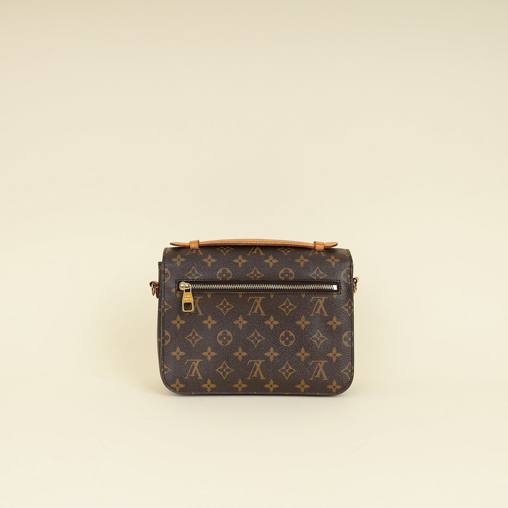 Louis Vuitton Brown Monogram Pochette Metis Bag