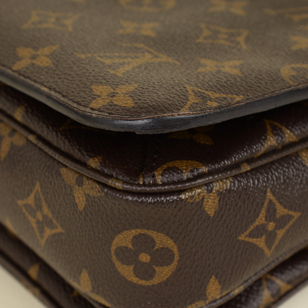 Louis Vuitton Brown Monogram Pochette Metis Bag