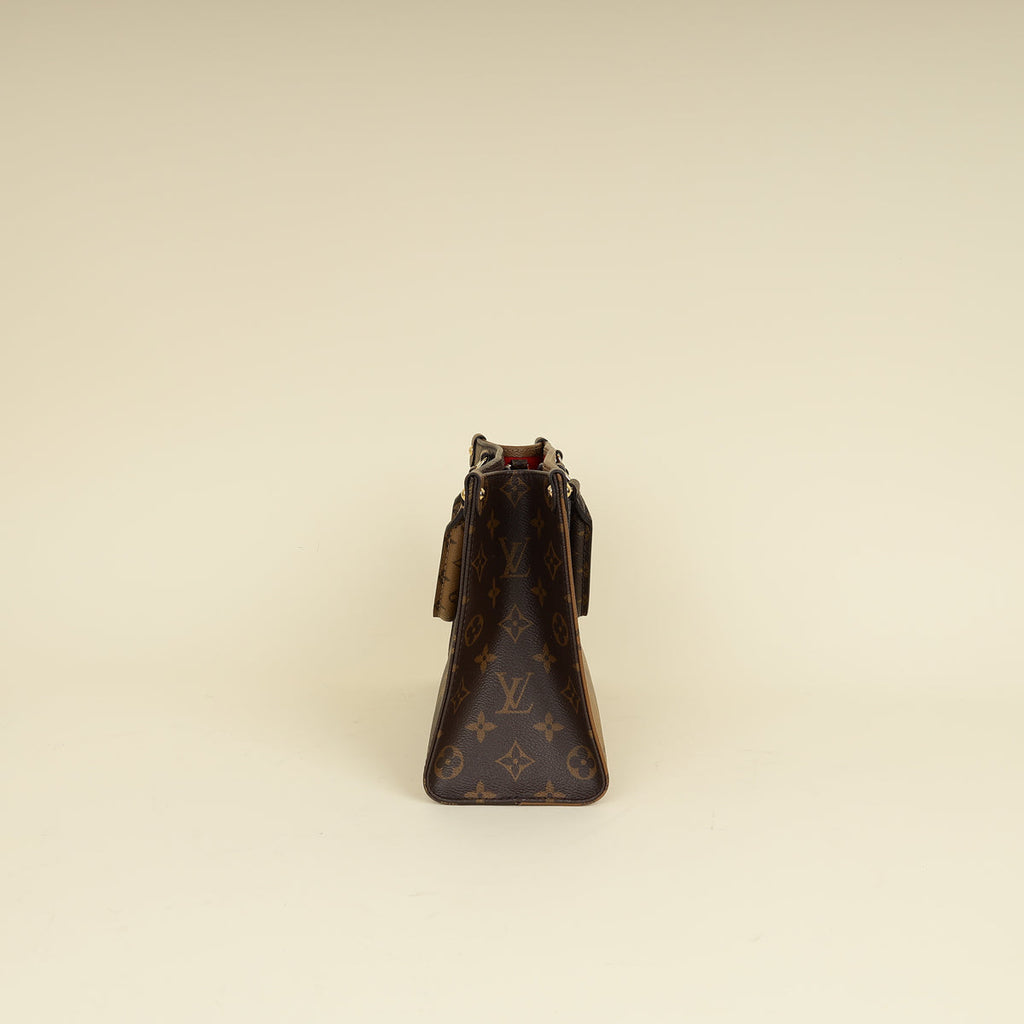 Louis Vuitton Brown Monogram Reverse Onthego PM Bag