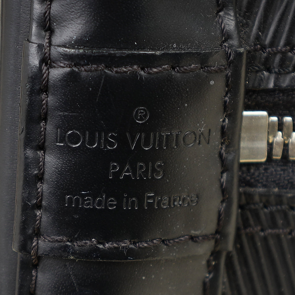 Louis Vuitton Black Alma PM Bag