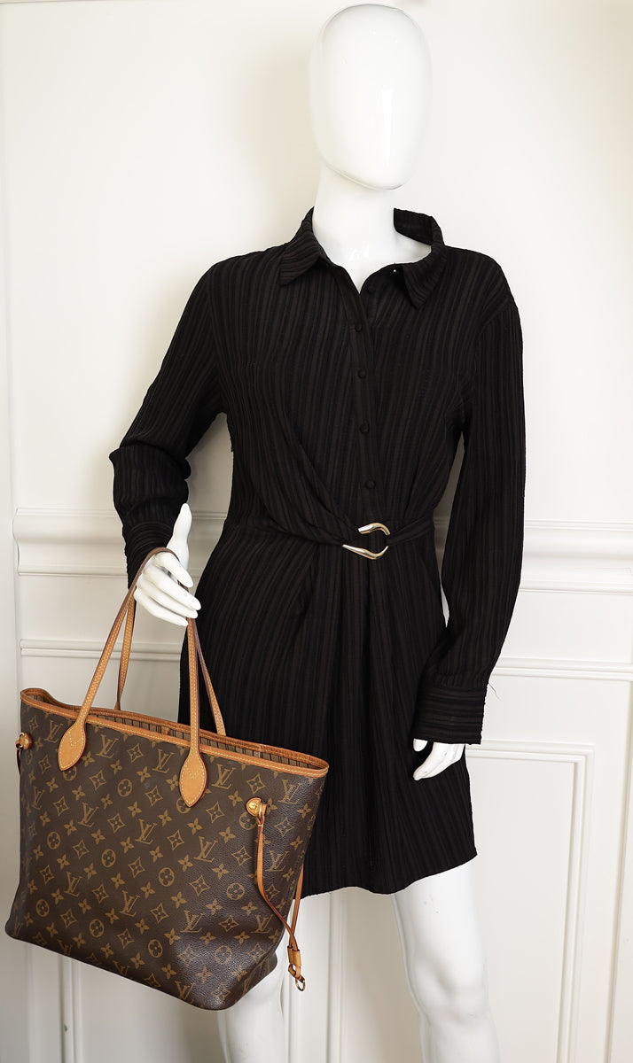 Louis Vuitton Brown Monogram Neverfull MM Bag