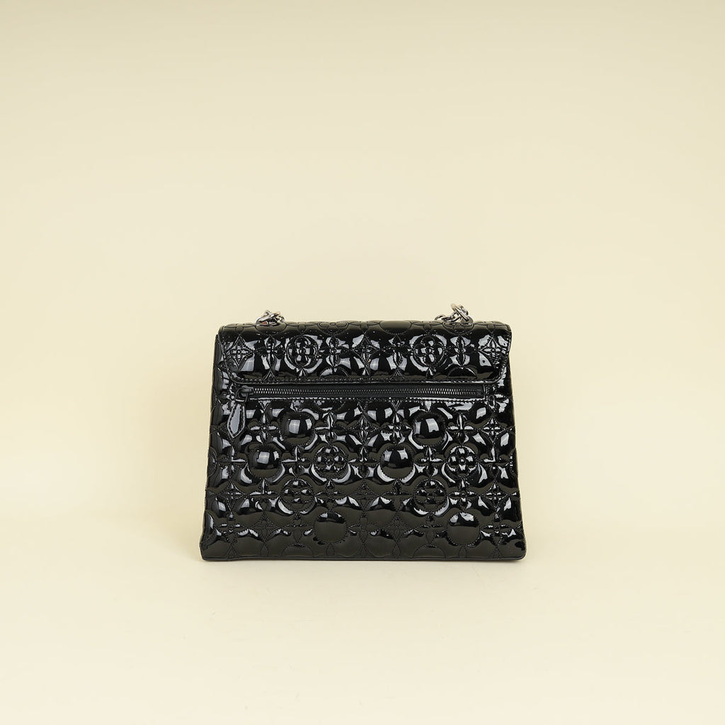 Louis Vuitton Black Flower Malletage Twist GM Bag