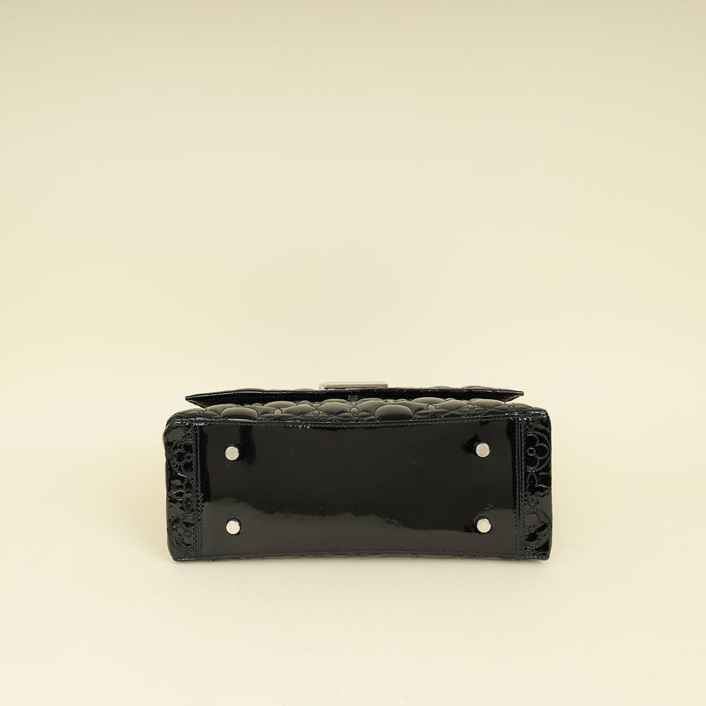 Louis Vuitton Black Flower Malletage Twist GM Bag