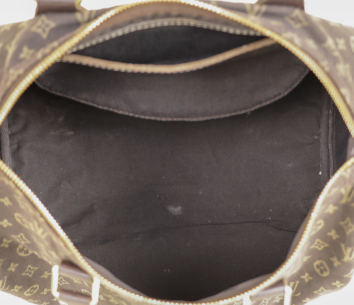 Louis Vuitton Brown Monogram Mini Lin Speedy 30 Bag