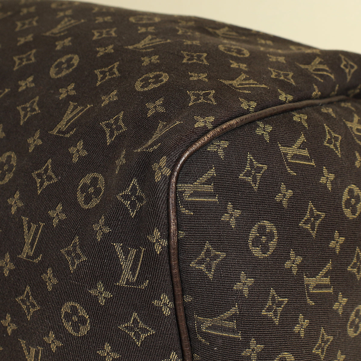 Louis Vuitton Brown Monogram Mini Lin Speedy 30 Bag