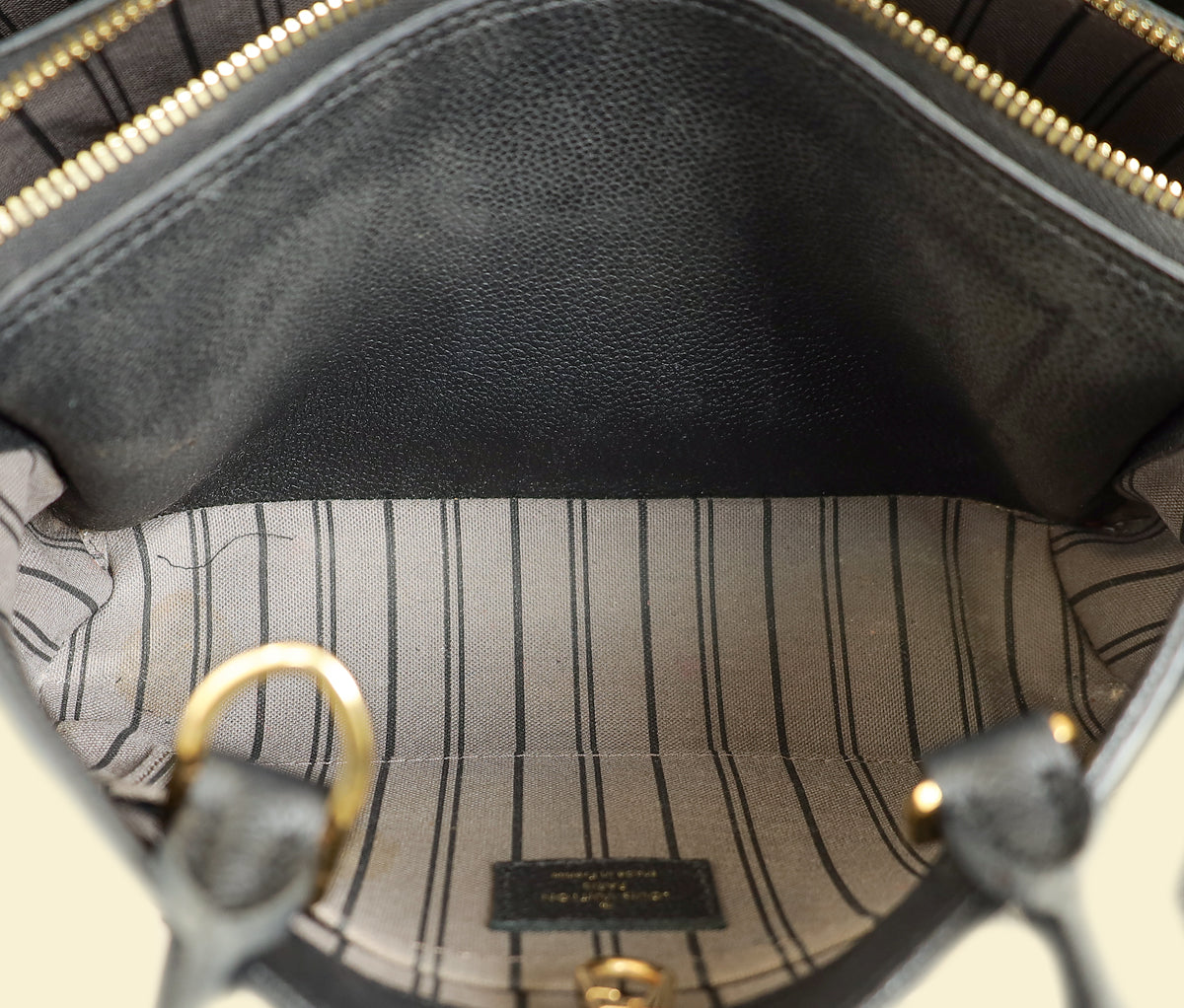 Louis Vuitton Black Monogram Empreinte Montaigne BB Bag