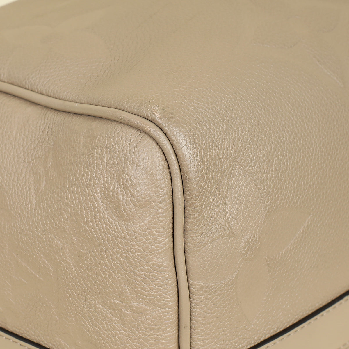 Louis Vuitton Tourterelle Monogram Emperinte Keepall Bandouliere 45 Bag