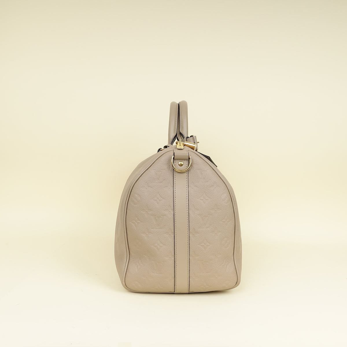 Louis Vuitton Tourterelle Monogram Emperinte Keepall Bandouliere 45 Bag