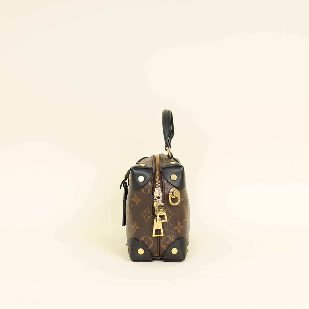 Louis Vuitton Monogram Black Petite Malle Souple Bag