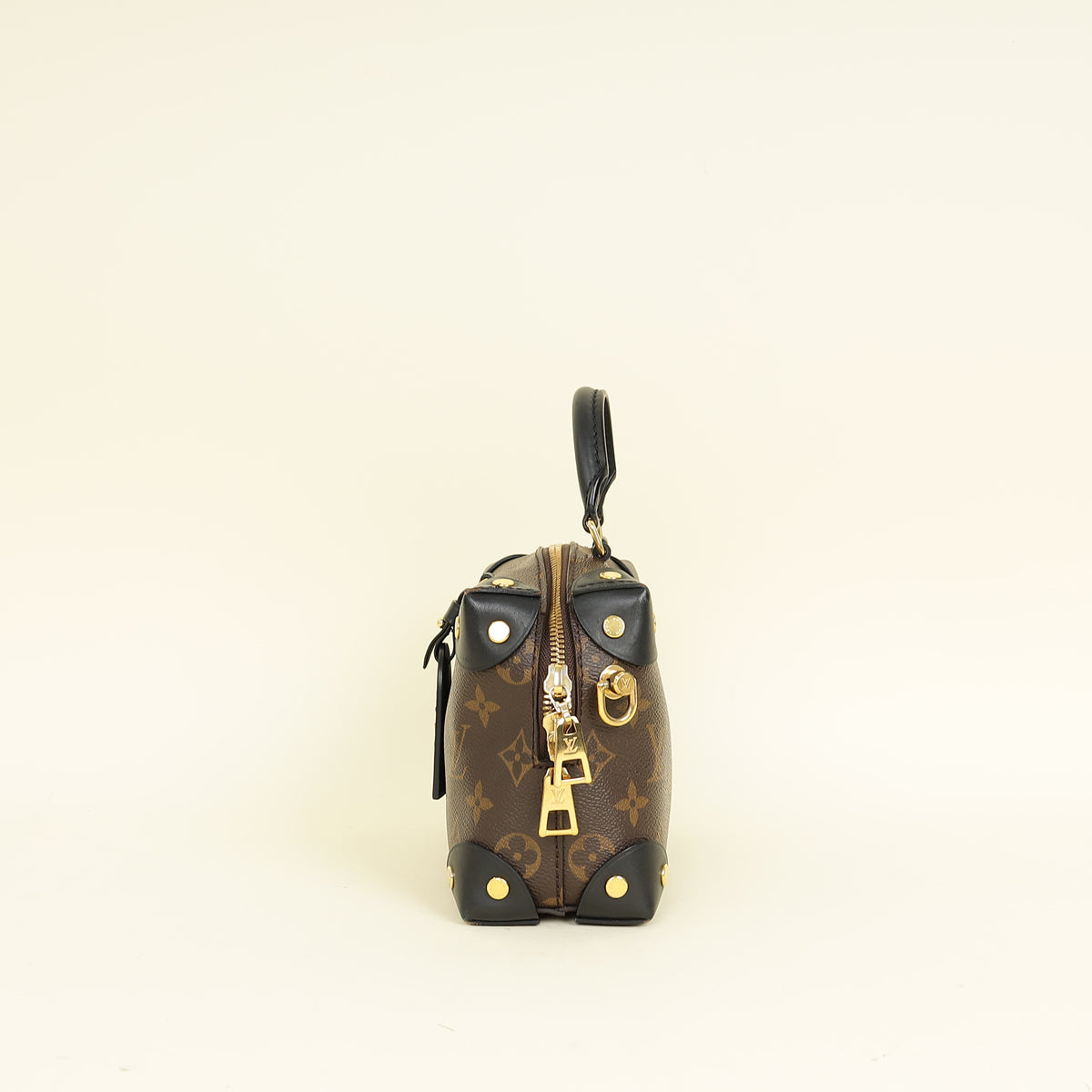 Louis Vuitton Monogram Black Petite Malle Souple Bag