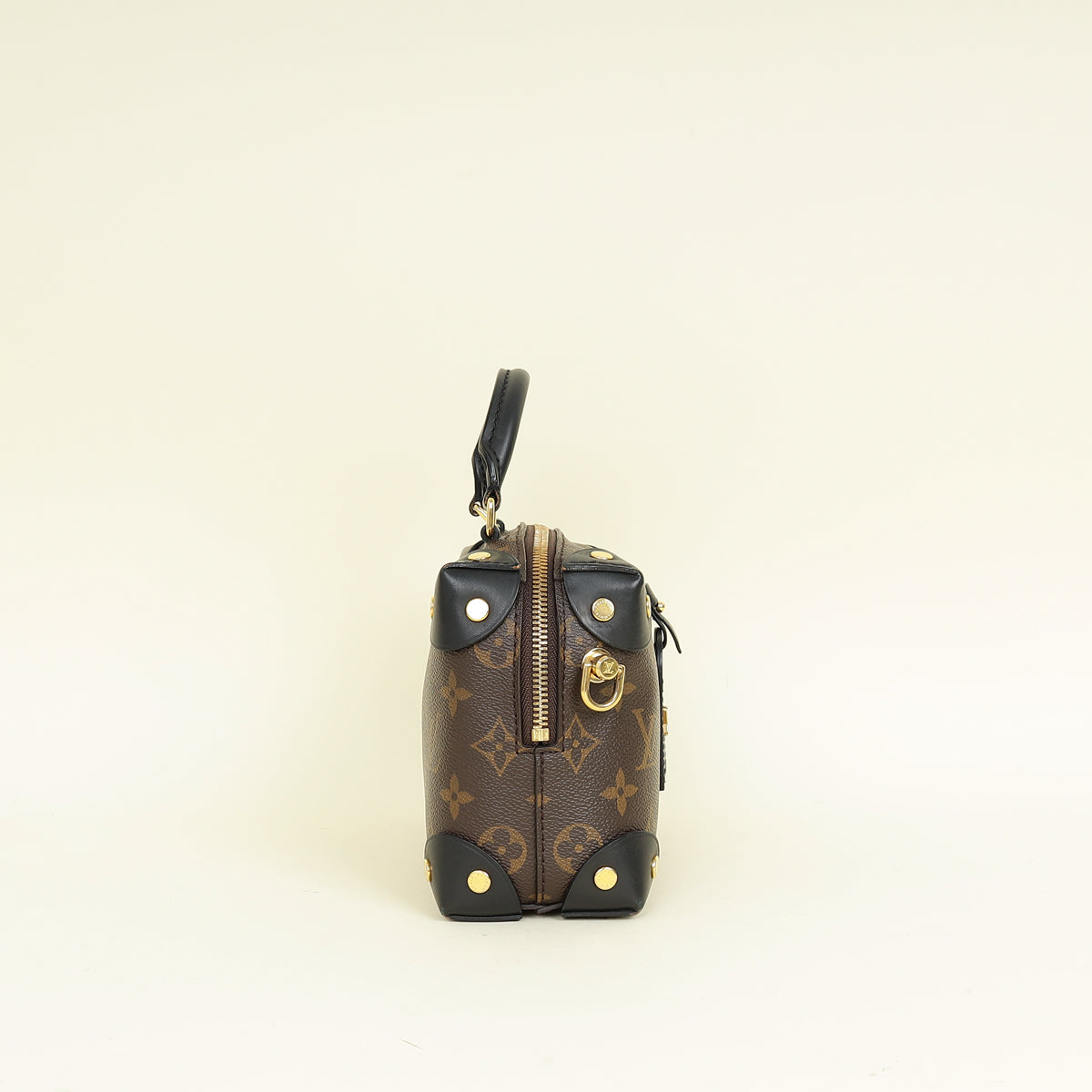 Louis Vuitton Monogram Black Petite Malle Souple Bag