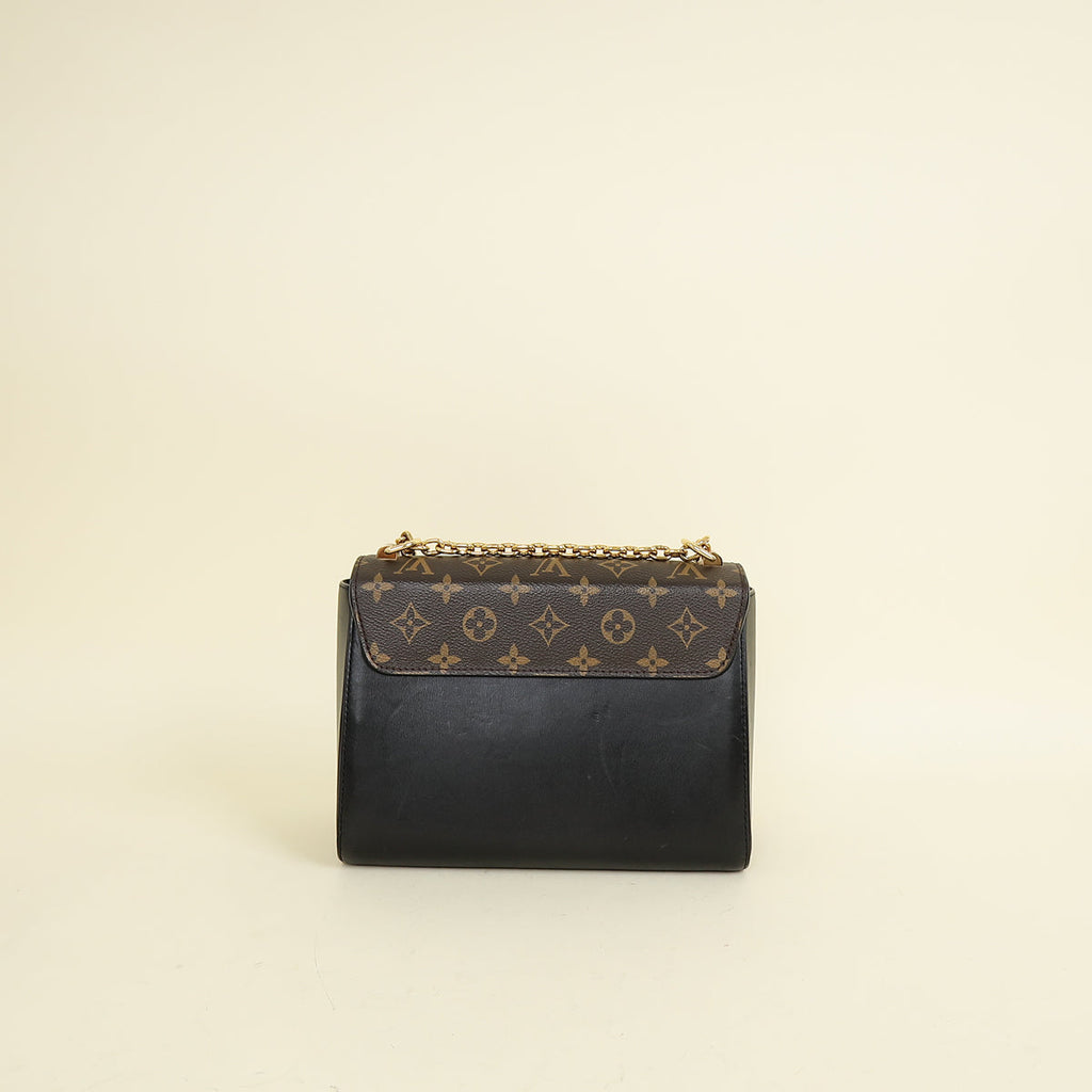 Louis Vuitton Veau Satin Monogram Twist MM Bag