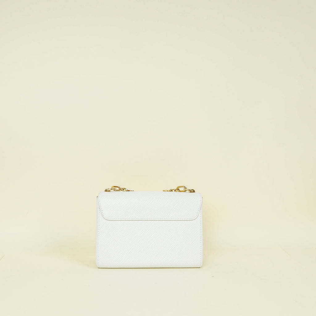 Louis Vuitton Optic White Twist MM Bag Chain Charm