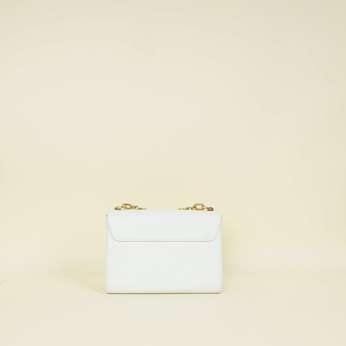 Louis Vuitton Optic White Twist MM Bag Chain Charm