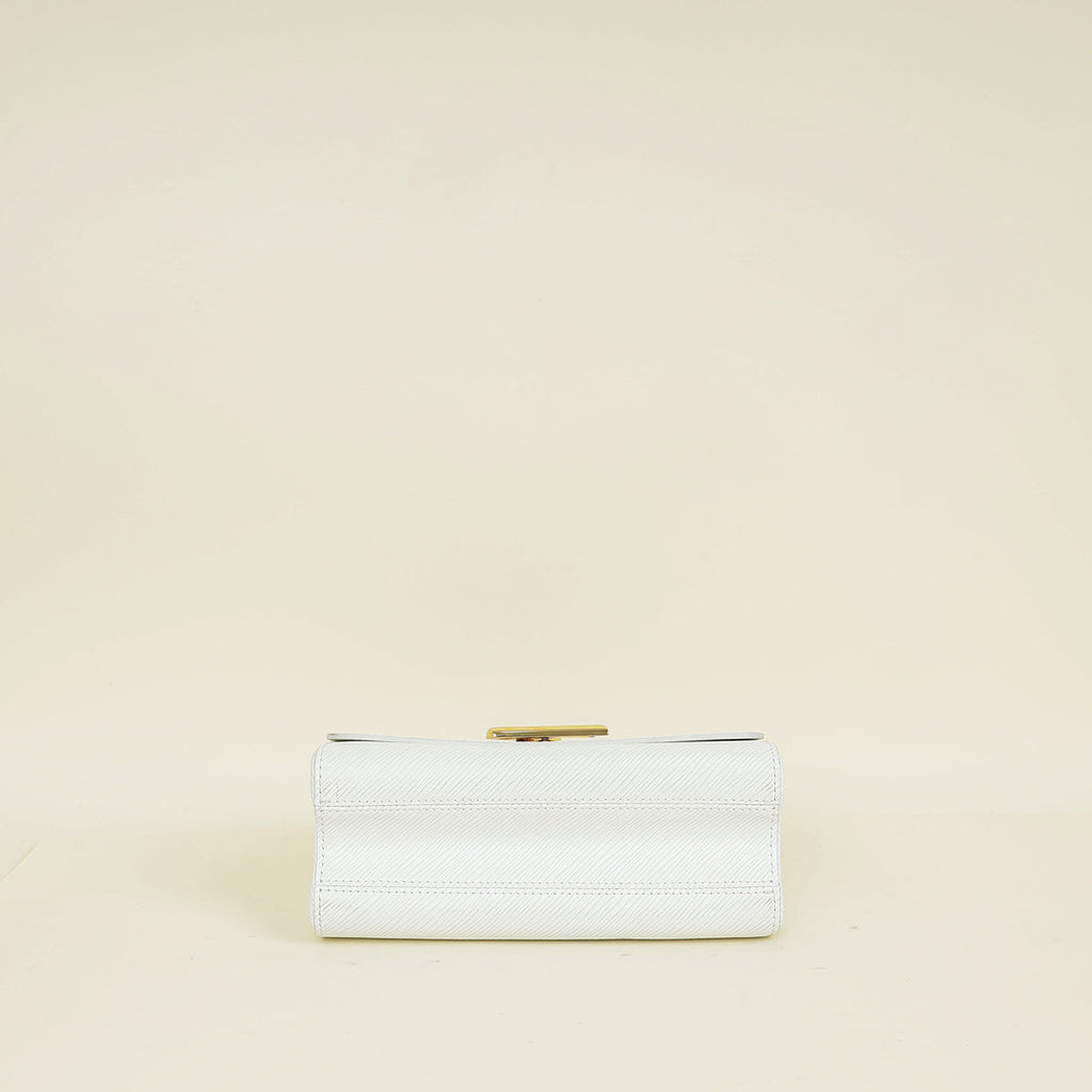 Louis Vuitton Optic White Twist MM Bag Chain Charm