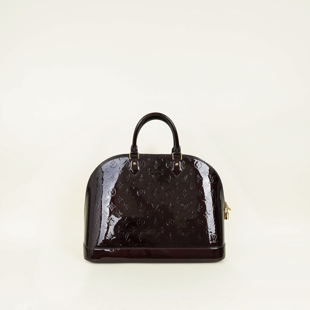 Louis Vuitton Amarante Monogram Vernis Alma GM Bag