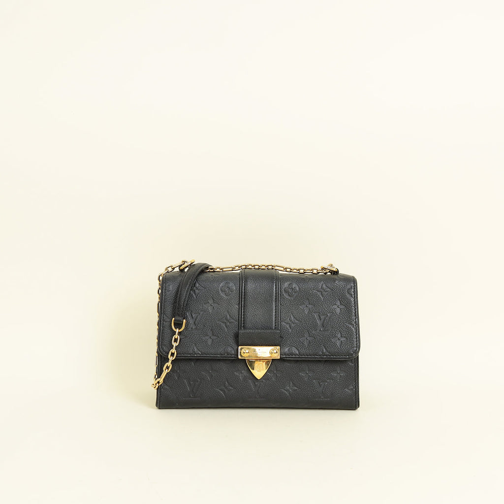Louis Vuitton Black Monogram Empreinte Saint Sulpice BB Bag