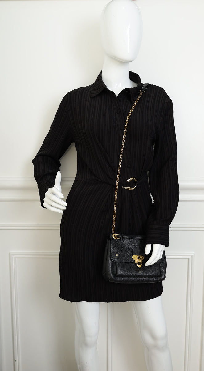 Louis Vuitton Black Monogram Empreinte Vavin BB Bag