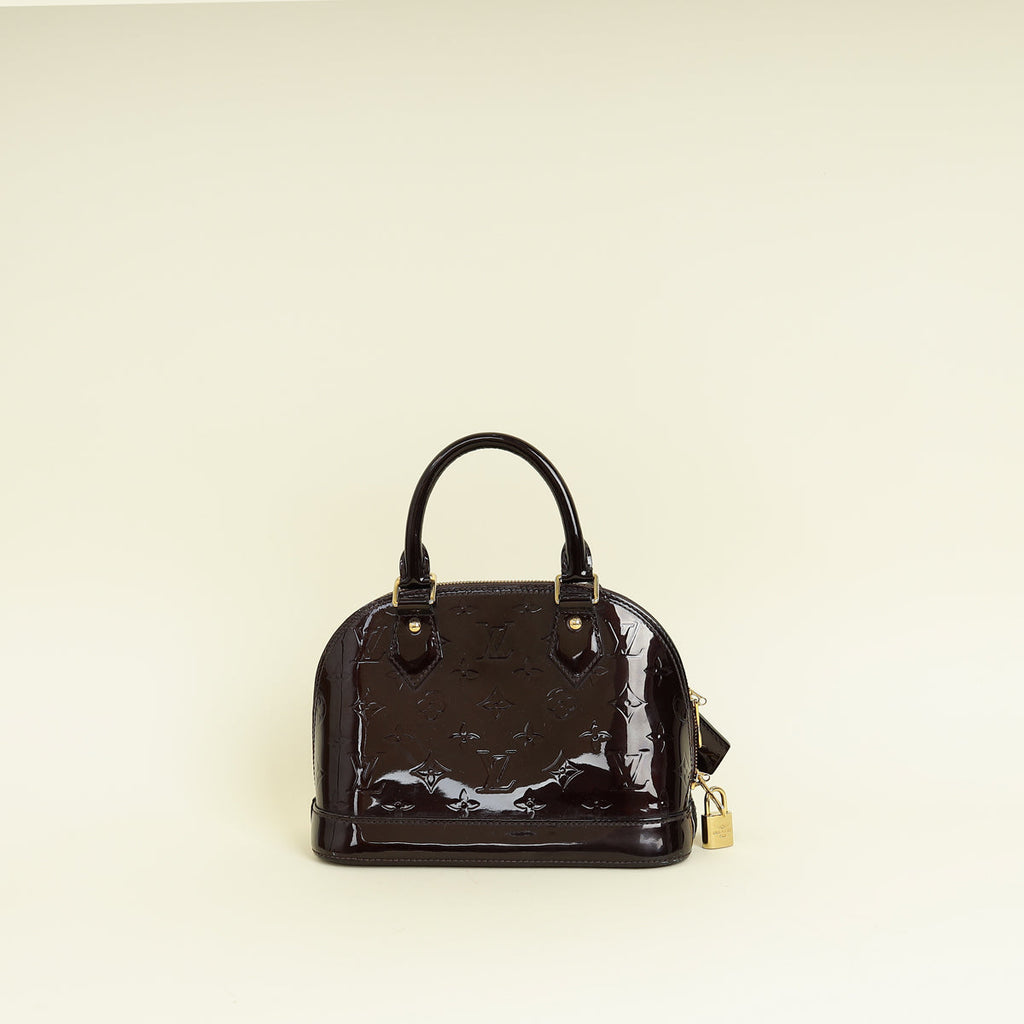 Louis Vuitton Amarante Monogram Vernis Alma BB Bag