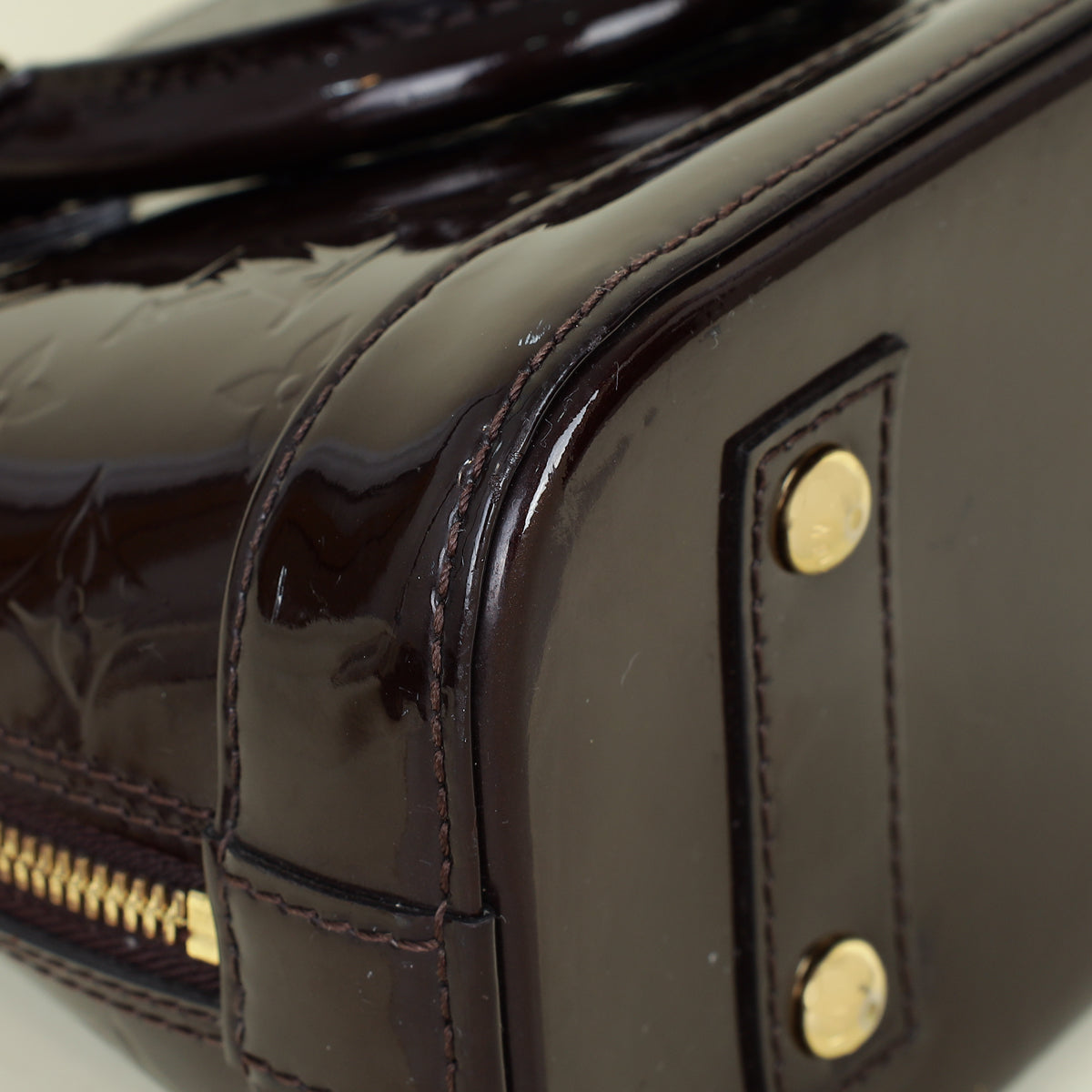 Louis Vuitton Amarante Monogram Vernis Alma BB Bag