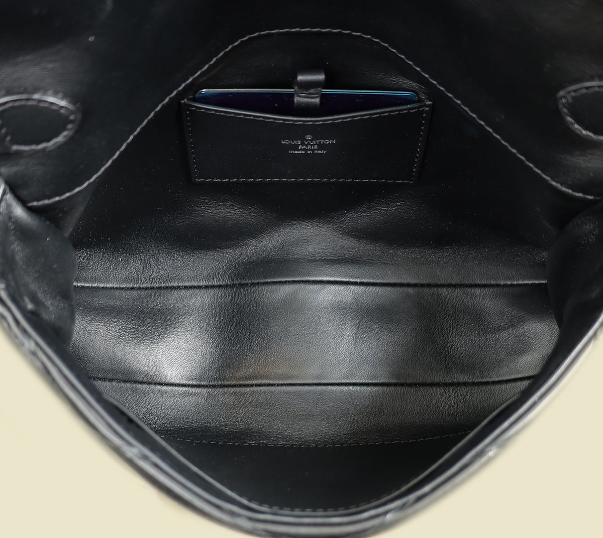 Louis Vuitton Black Malletage GO-14 MM Bag