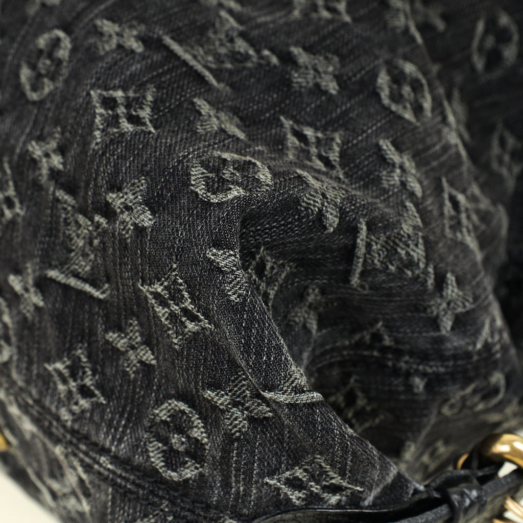 Louis Vuitton Black Monogram Denim Neo Cabby GM Bag