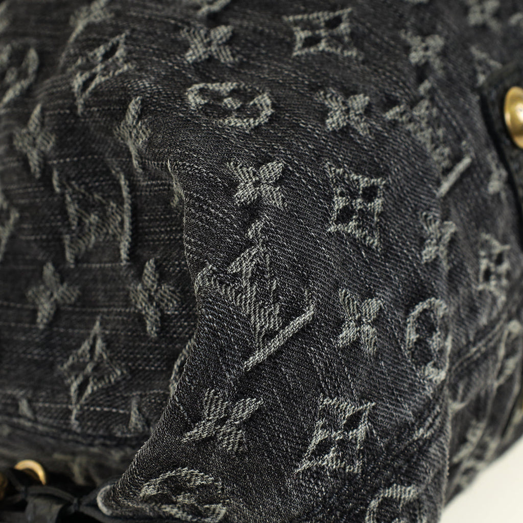 Louis Vuitton Black Monogram Denim Neo Cabby GM Bag
