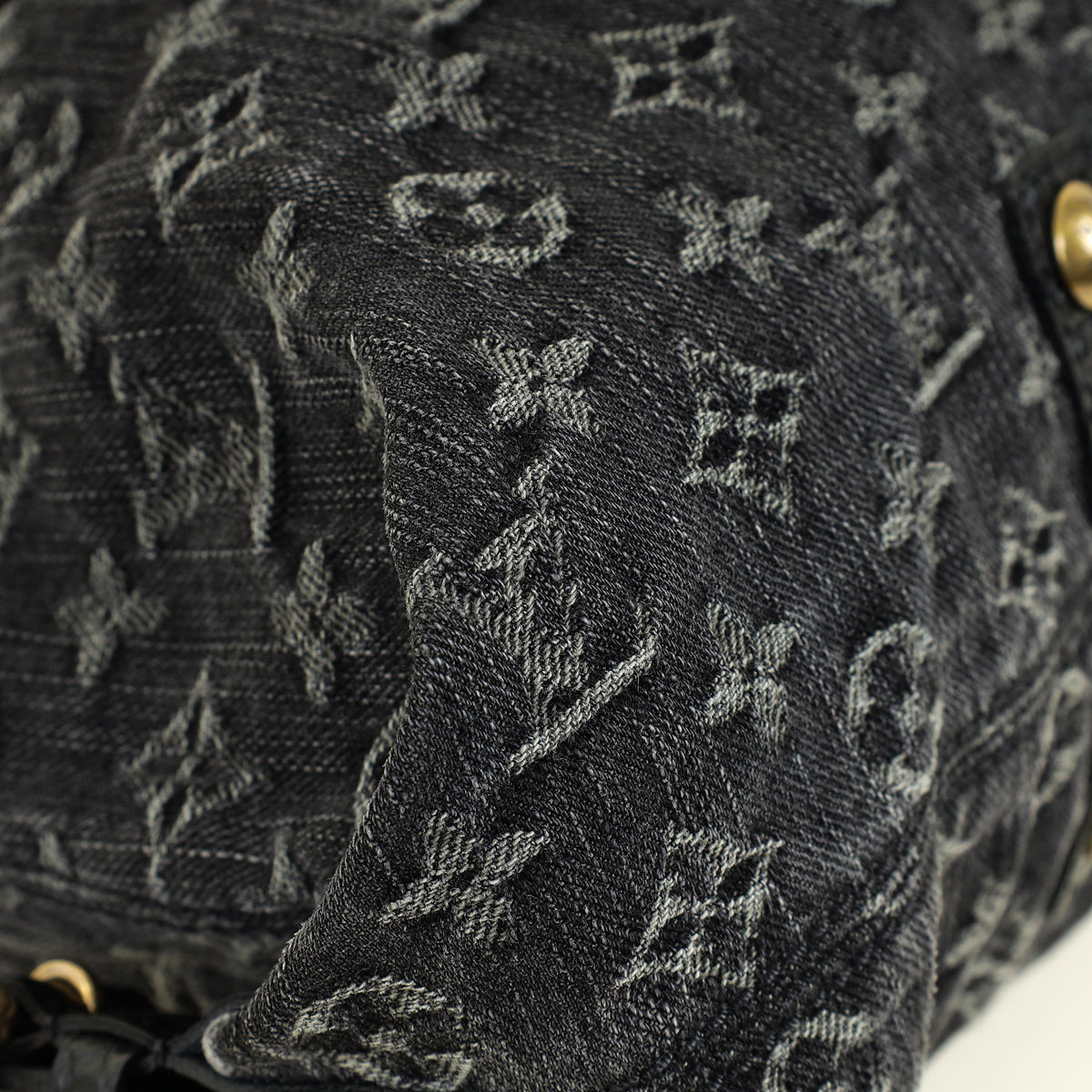 Louis Vuitton Black Monogram Denim Neo Cabby GM Bag